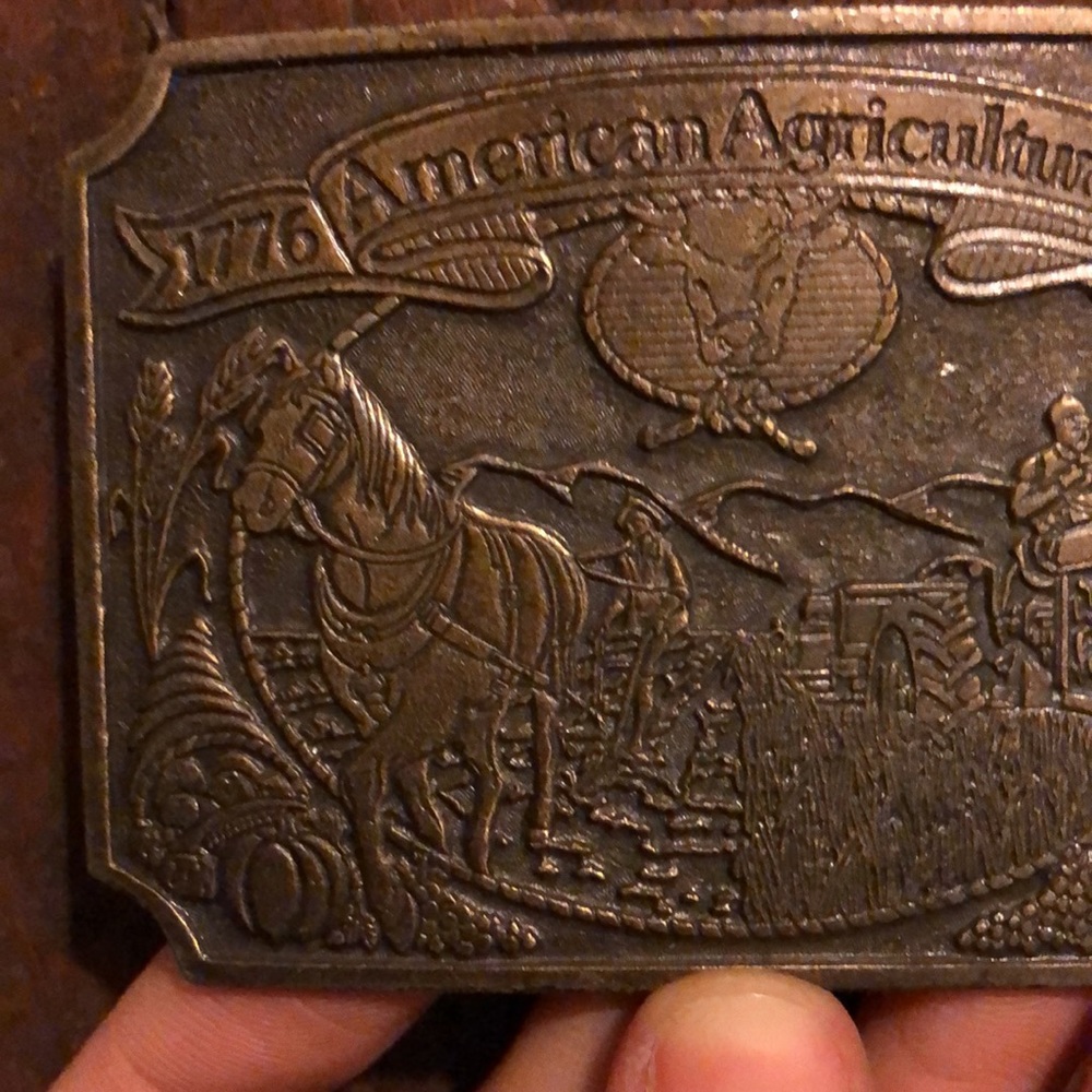 American Ag Vintage Buckle from Bicentennial - Picture 3 of 4